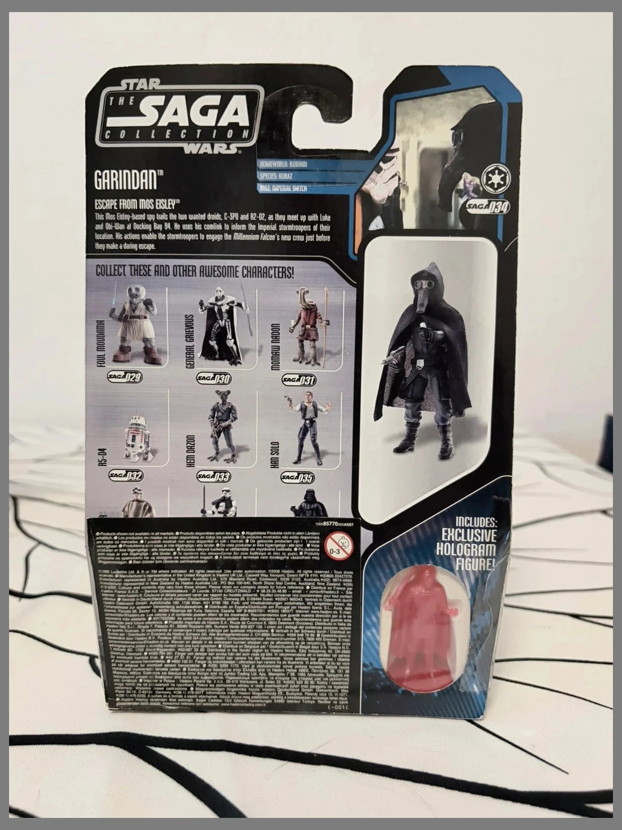Figurinha Star Wars Garindan Hasbro The Saga Collection SAGA 034 Nova MOC – photo 2